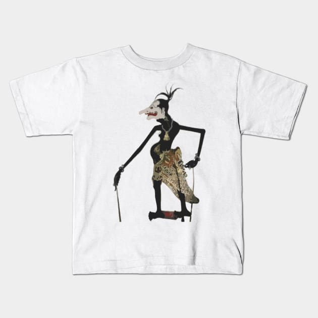 petruk puppet java Kids T-Shirt by seletex